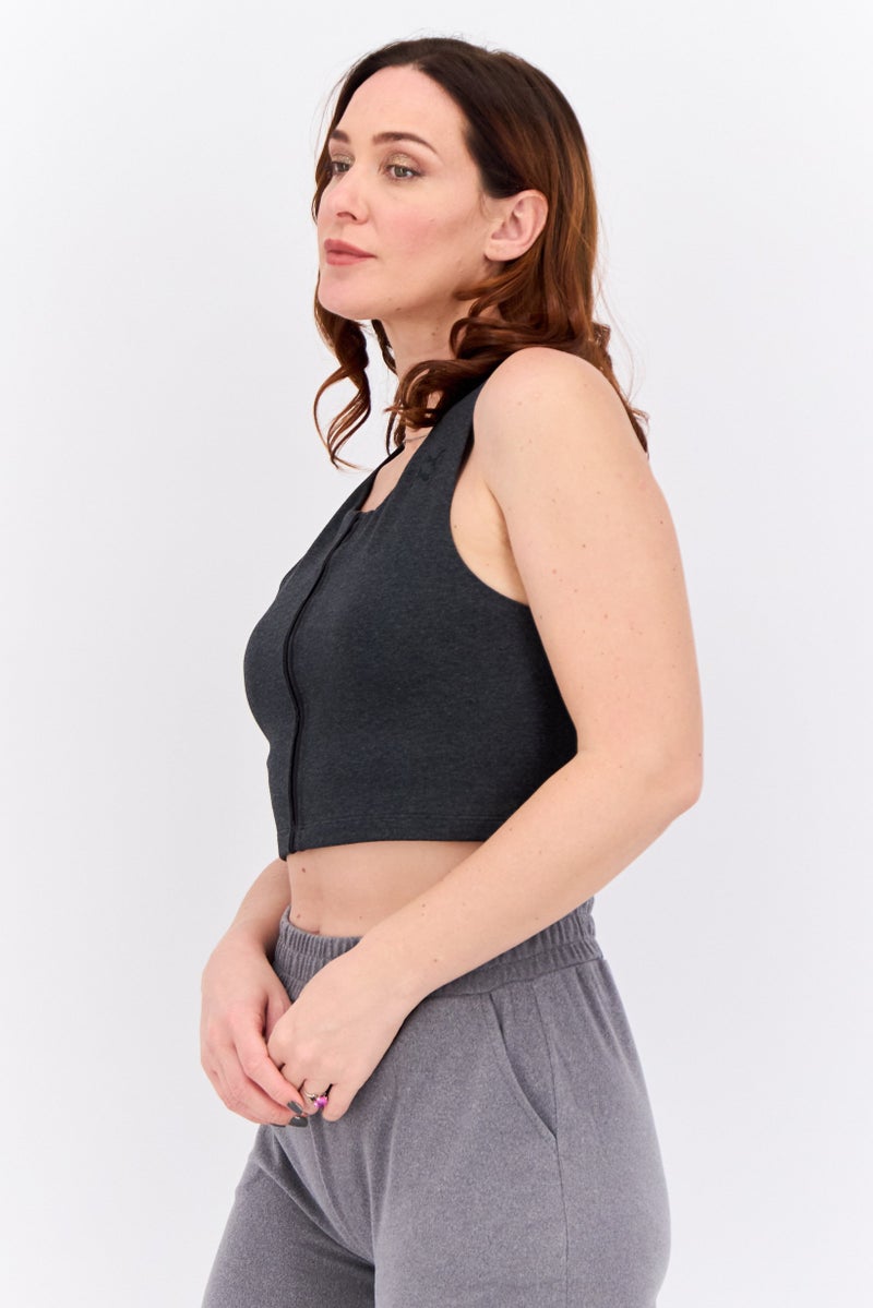 PUMA Women Sportswear Fit Sleeveless  Training Tank Top, Grey - Image 2